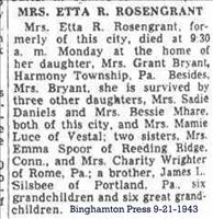 Rosengrant, Etta R